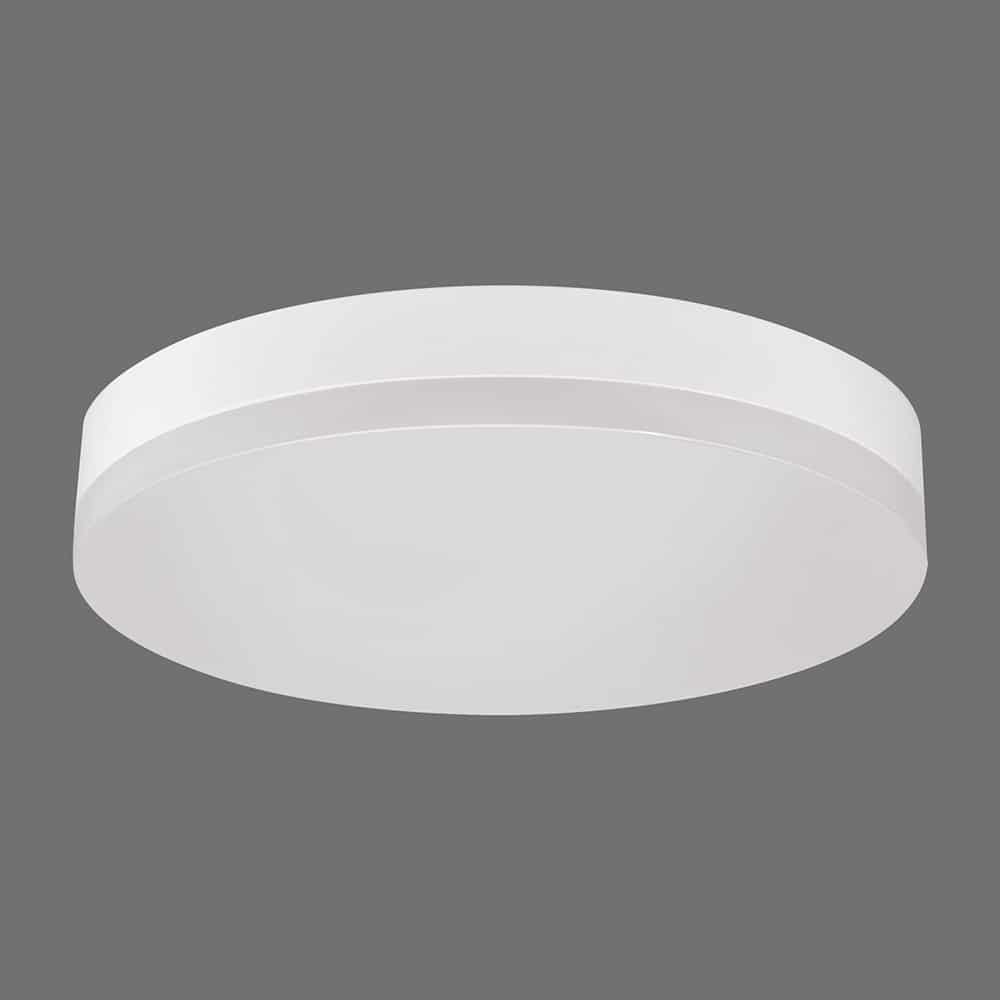 Plafonnier LED salle de bain rond blanc 380mm Ø 26W