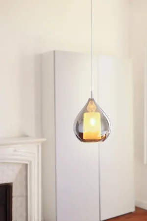 Suspension Circé 1L Smoky Chrome Concept Verre