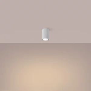 Plafonnier Karbon 10 Blanc Sollux Lighting